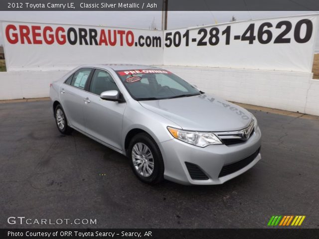 2012 Toyota Camry LE in Classic Silver Metallic