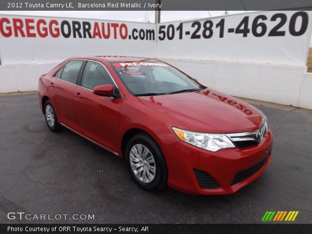 2012 Toyota Camry LE in Barcelona Red Metallic