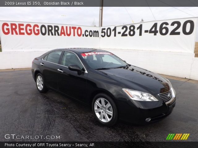 2009 Lexus ES 350 in Obsidian Black