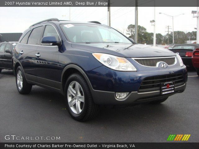 2007 Hyundai Veracruz Limited AWD in Deep Blue