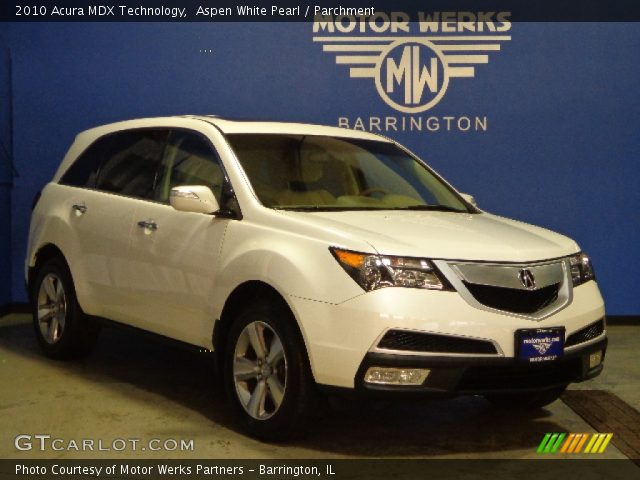 2010 Acura MDX Technology in Aspen White Pearl