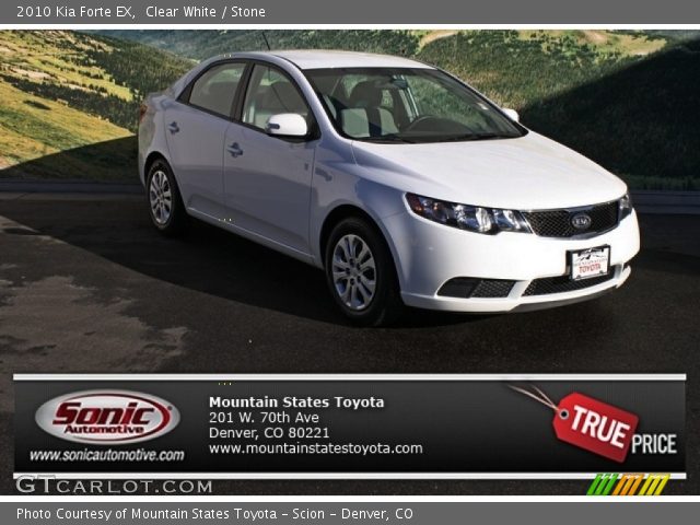 2010 Kia Forte EX in Clear White