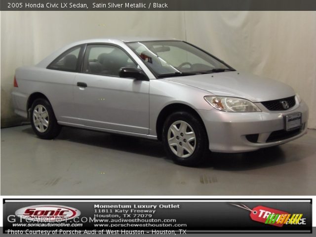 2005 Honda Civic LX Sedan in Satin Silver Metallic