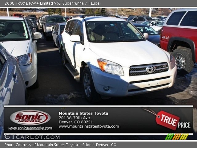 2008 Toyota RAV4 Limited V6 in Super White