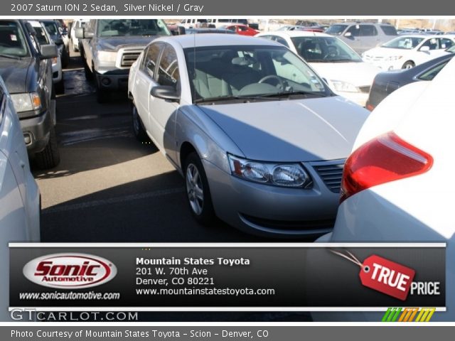 2007 Saturn ION 2 Sedan in Silver Nickel