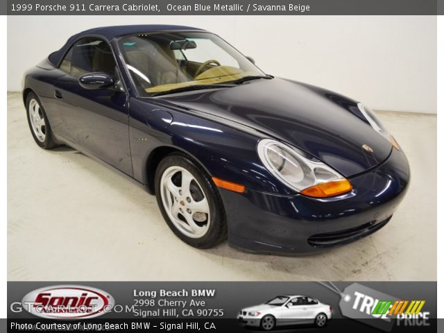1999 Porsche 911 Carrera Cabriolet in Ocean Blue Metallic