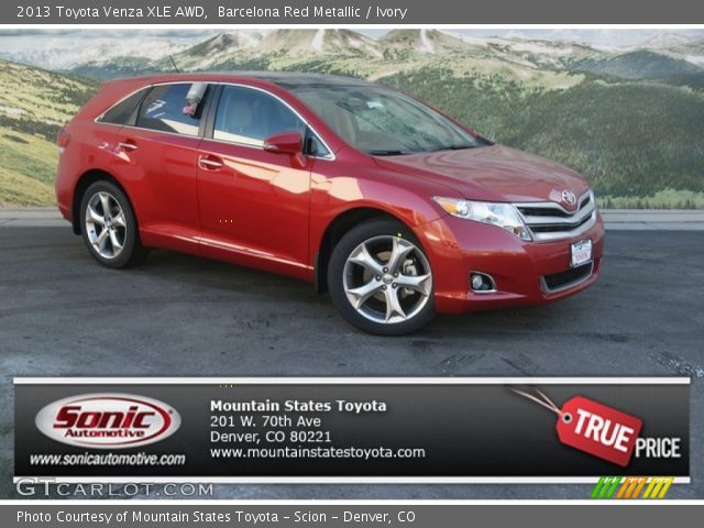 2013 Toyota Venza XLE AWD in Barcelona Red Metallic