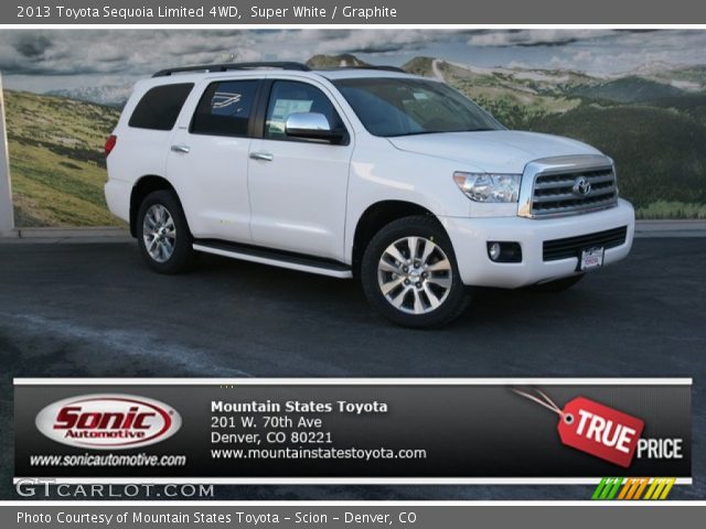 2013 Toyota Sequoia Limited 4WD in Super White