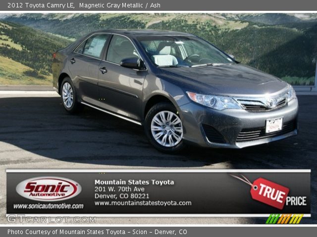 2012 Toyota Camry LE in Magnetic Gray Metallic