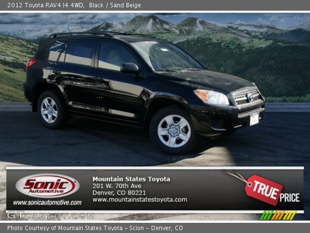 2012 Toyota RAV4 I4 4WD in Black