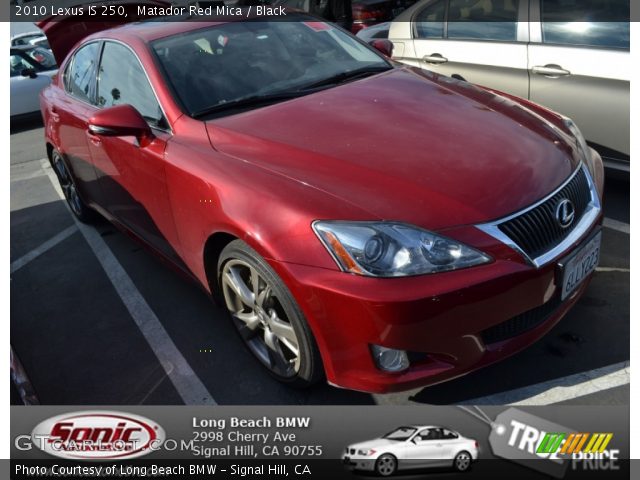 2010 Lexus IS 250 in Matador Red Mica