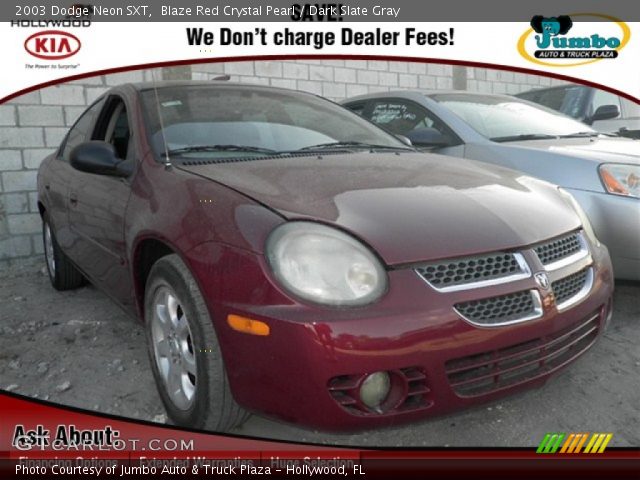 2003 Dodge Neon SXT in Blaze Red Crystal Pearl