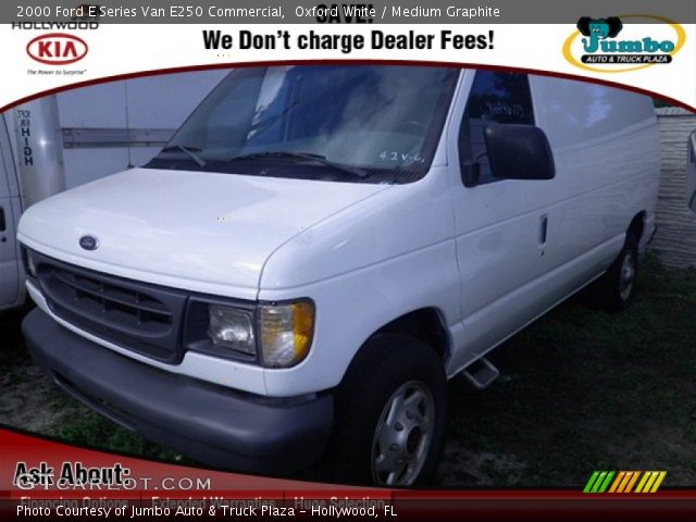 2000 Ford E Series Van E250 Commercial in Oxford White