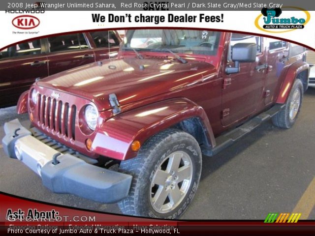 2008 Jeep Wrangler Unlimited Sahara in Red Rock Crystal Pearl