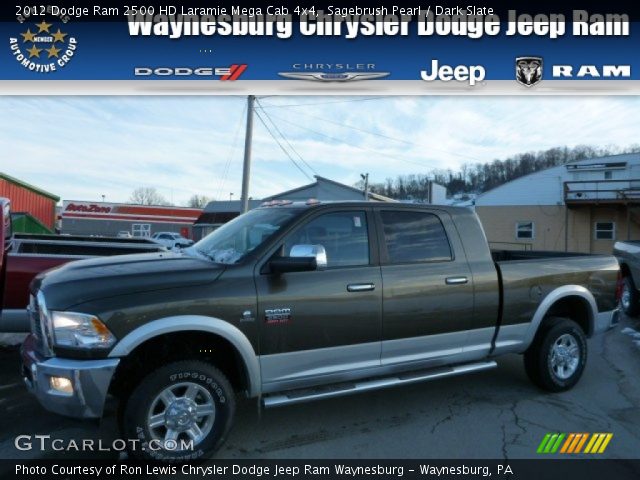 2012 Dodge Ram 2500 HD Laramie Mega Cab 4x4 in Sagebrush Pearl