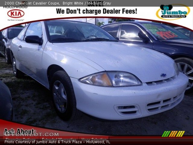 2000 Chevrolet Cavalier Coupe in Bright White