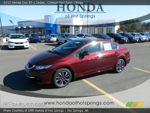 2013 Honda Civic EX-L Sedan in Crimson Red Pearl