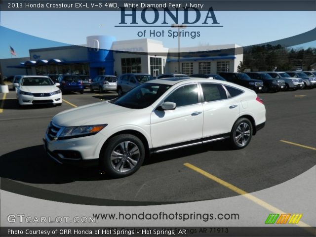 2013 Honda Crosstour EX-L V-6 4WD in White Diamond Pearl