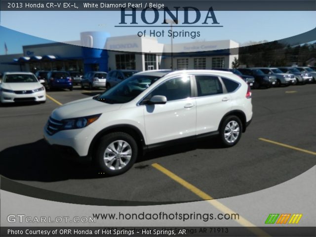 2013 Honda CR-V EX-L in White Diamond Pearl