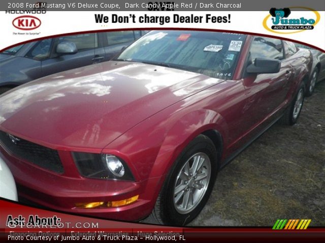 2008 Ford Mustang V6 Deluxe Coupe in Dark Candy Apple Red
