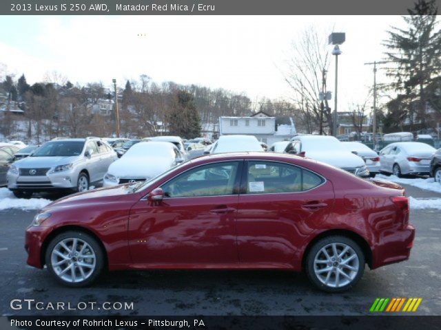 2013 Lexus IS 250 AWD in Matador Red Mica