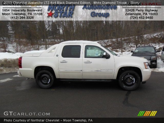 2013 Chevrolet Avalanche LTZ 4x4 Black Diamond Edition in White Diamond Tricoat