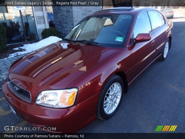 2003 Subaru Legacy L Sedan in Regatta Red Pearl