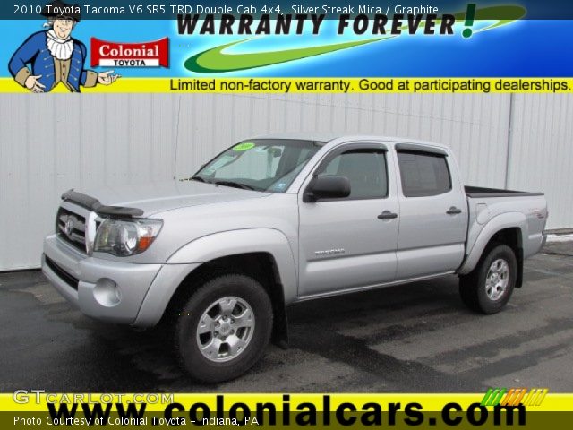 2010 Toyota Tacoma V6 SR5 TRD Double Cab 4x4 in Silver Streak Mica