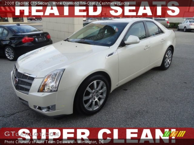 2008 Cadillac CTS Sedan in White Diamond Tri-Coat