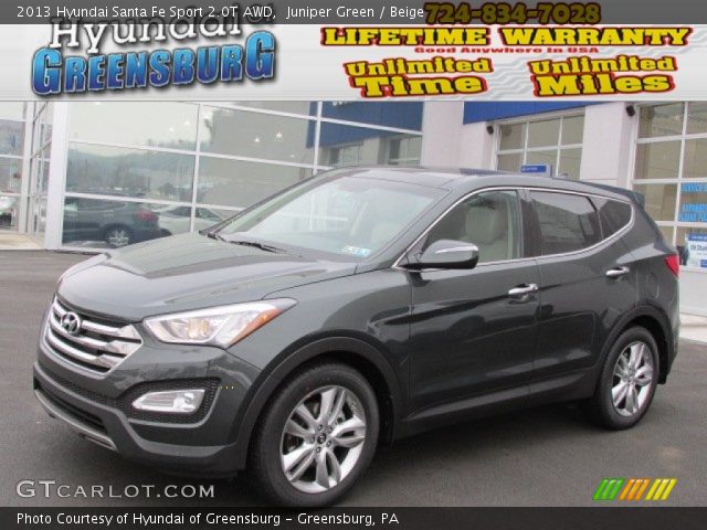 2013 Hyundai Santa Fe Sport 2.0T AWD in Juniper Green