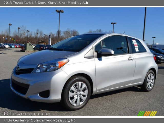 2013 Toyota Yaris L 3 Door in Classic Silver Metallic