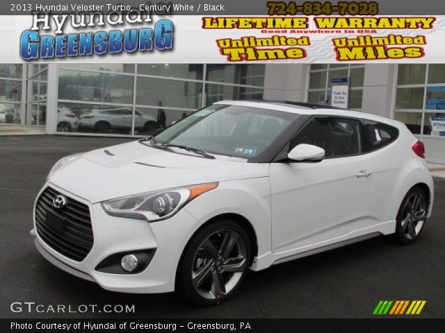 2013 Hyundai Veloster Turbo in Century White
