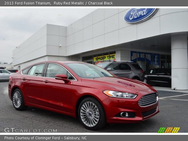 2013 Ford Fusion Titanium in Ruby Red Metallic