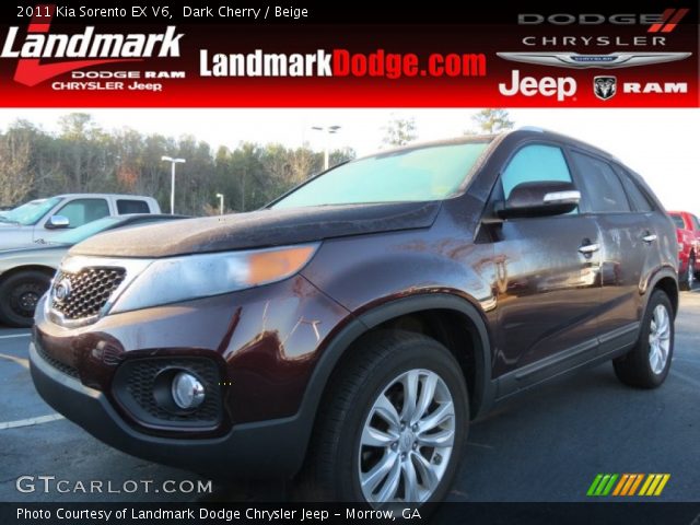 2011 Kia Sorento EX V6 in Dark Cherry