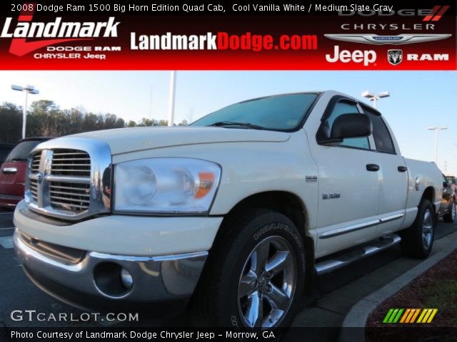 2008 Dodge Ram 1500 Big Horn Edition Quad Cab in Cool Vanilla White