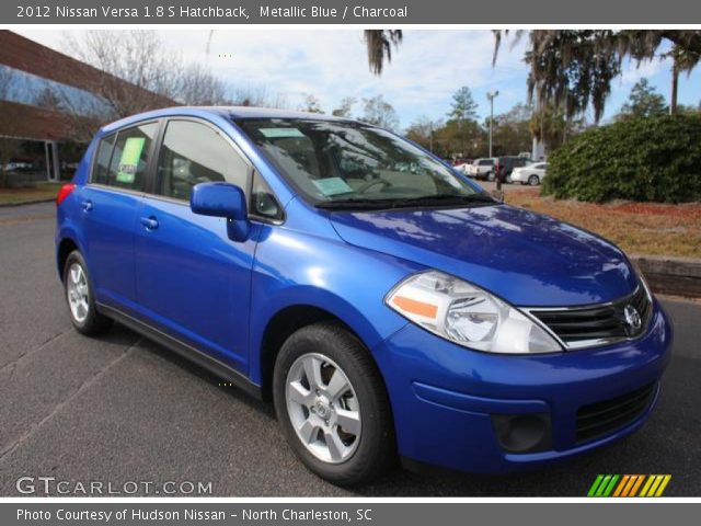 2012 Nissan Versa 1.8 S Hatchback in Metallic Blue