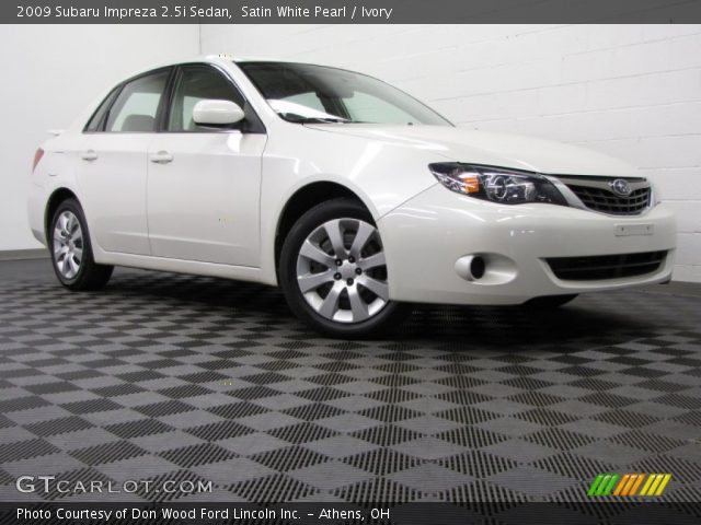 2009 Subaru Impreza 2.5i Sedan in Satin White Pearl