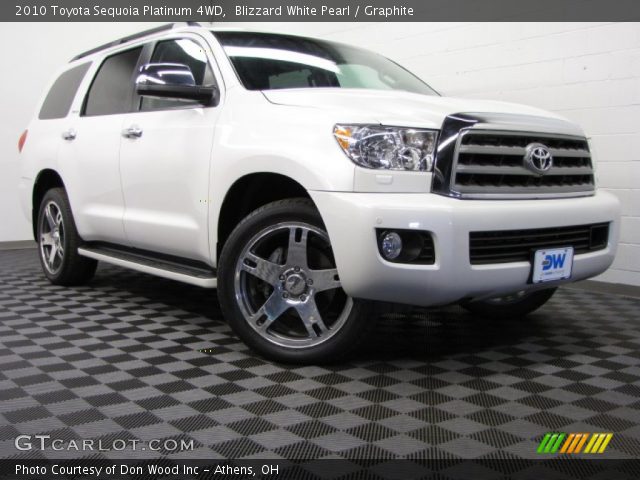 2010 Toyota Sequoia Platinum 4WD in Blizzard White Pearl