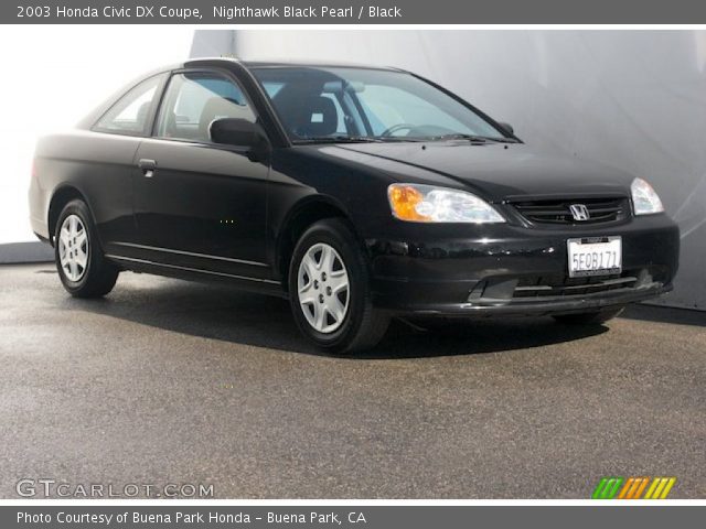2003 Honda Civic DX Coupe in Nighthawk Black Pearl