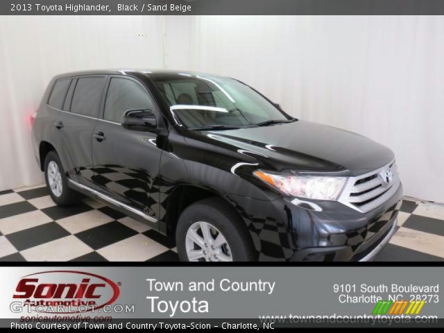 2013 Toyota Highlander  in Black