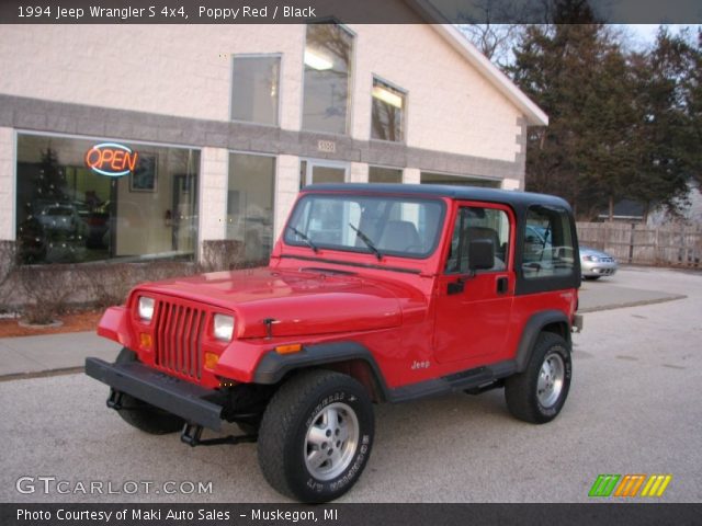 1994 Jeep Wrangler S 4x4 in Poppy Red