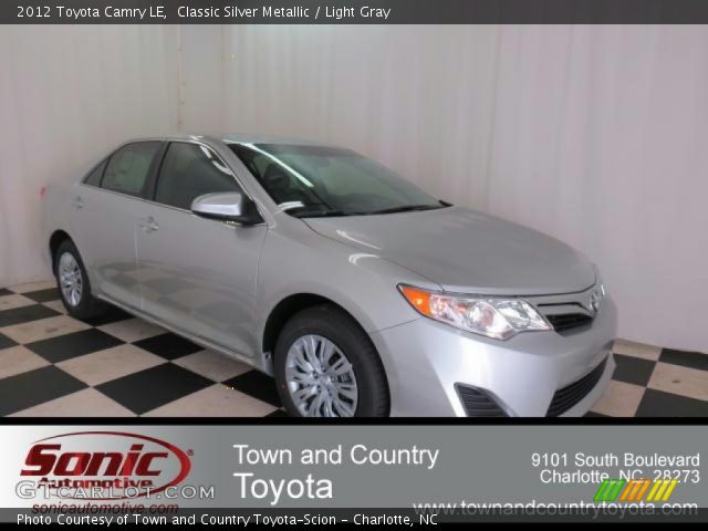 2012 Toyota Camry LE in Classic Silver Metallic