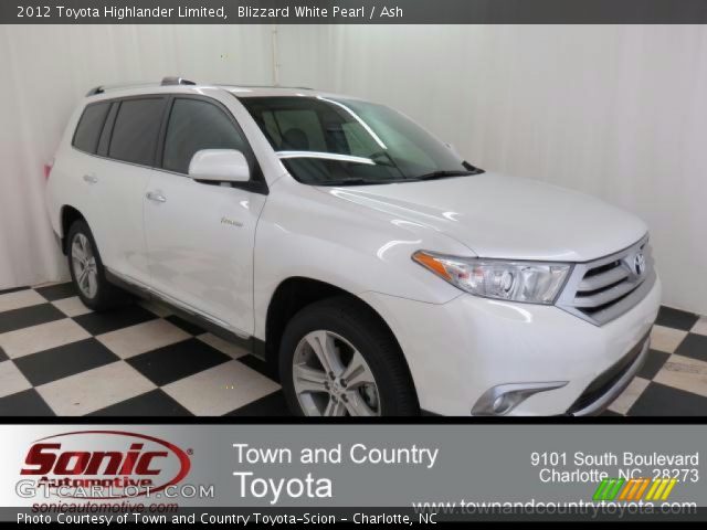 2012 Toyota Highlander Limited in Blizzard White Pearl