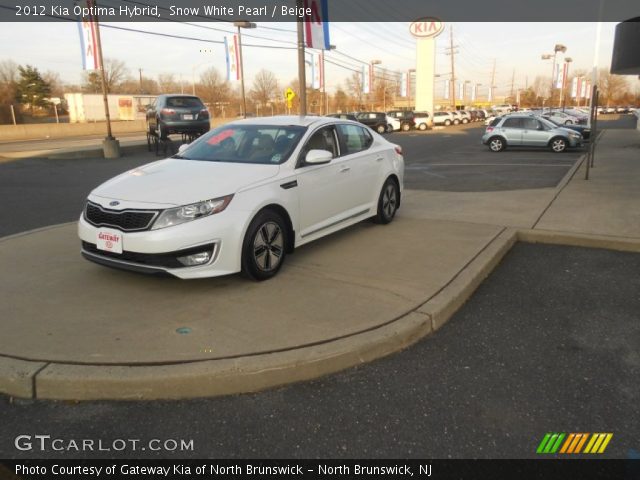 2012 Kia Optima Hybrid in Snow White Pearl
