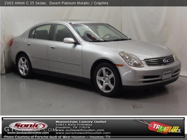 2003 Infiniti G 35 Sedan in Desert Platinum Metallic