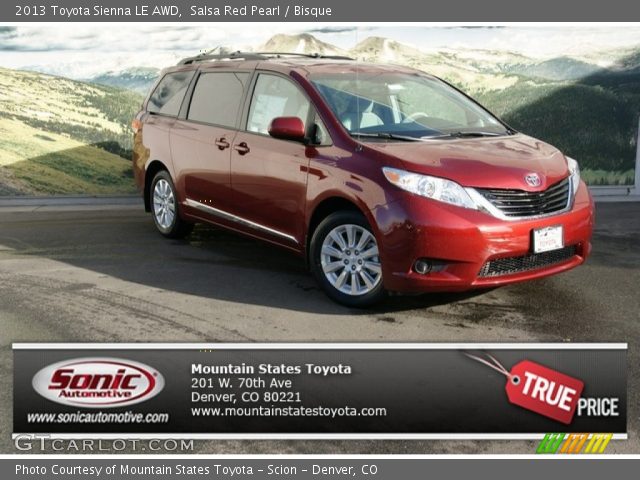 2013 Toyota Sienna LE AWD in Salsa Red Pearl