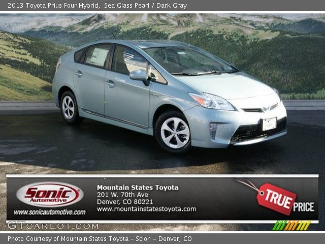 2013 Toyota Prius Four Hybrid in Sea Glass Pearl