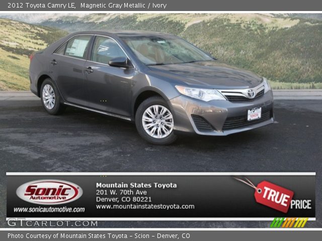 2012 Toyota Camry LE in Magnetic Gray Metallic