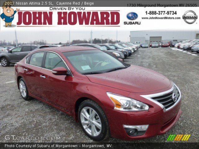 2013 Nissan Altima 2.5 SL in Cayenne Red