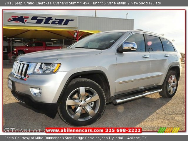 2013 Jeep Grand Cherokee Overland Summit 4x4 in Bright Silver Metallic